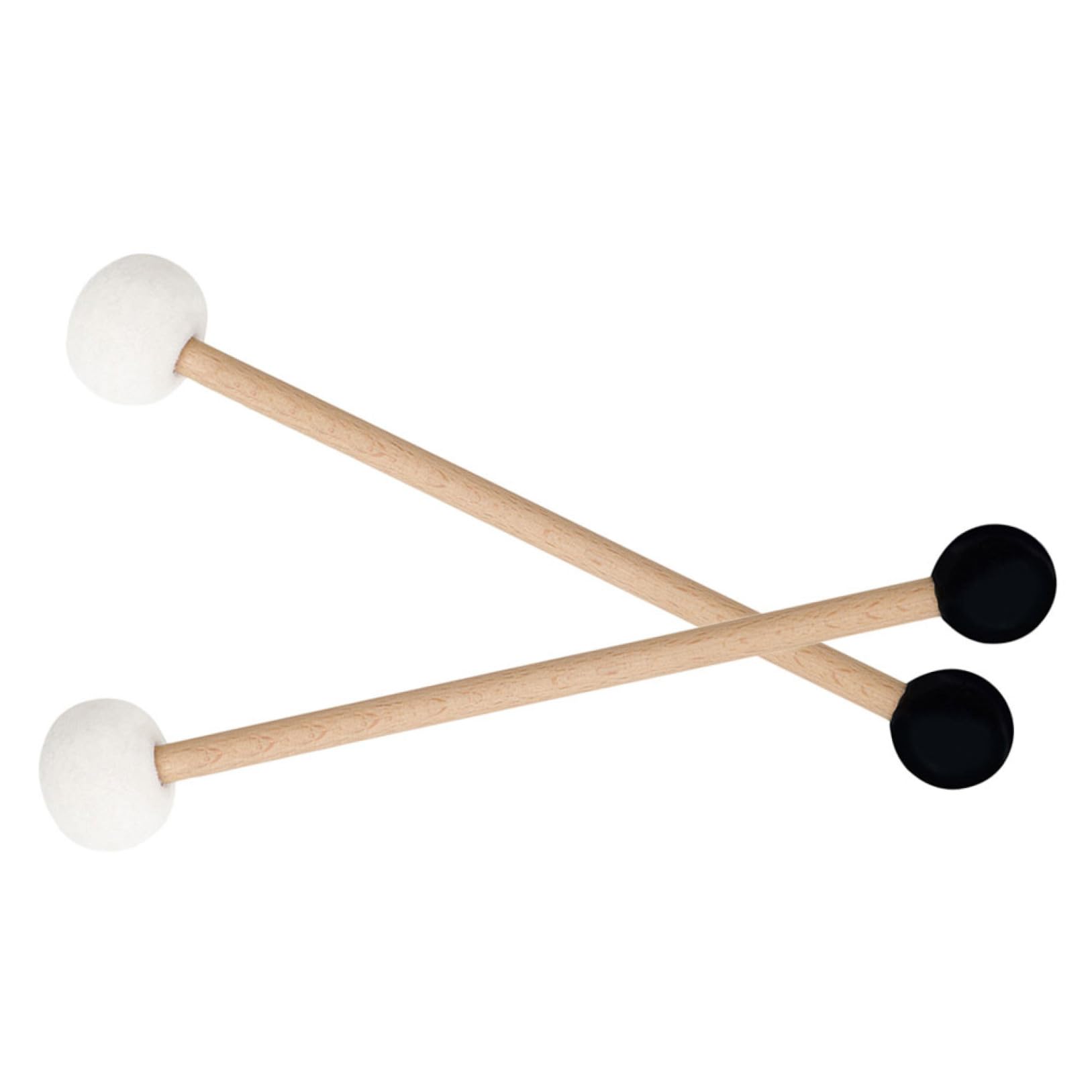 Kisangel 2Pcs Rubber Felt Head Drum Mallet Double Ended Drumstick For Percussion Lightweight And Portable Mallets For Beginners 