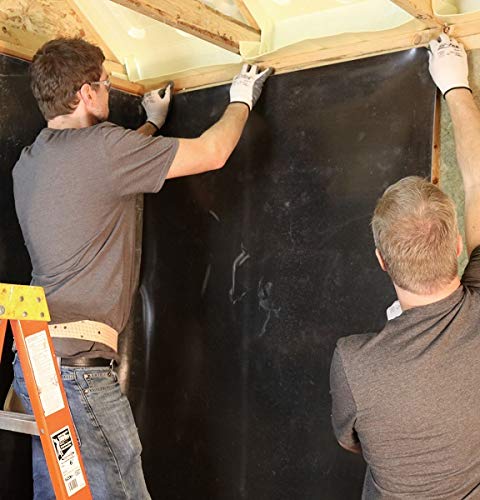 Mass Loaded Vinyl MLV Barrier 4' x 25' 1 LB One Pound 100 Square Foot Roll Soundproofing Acoustic Barrier