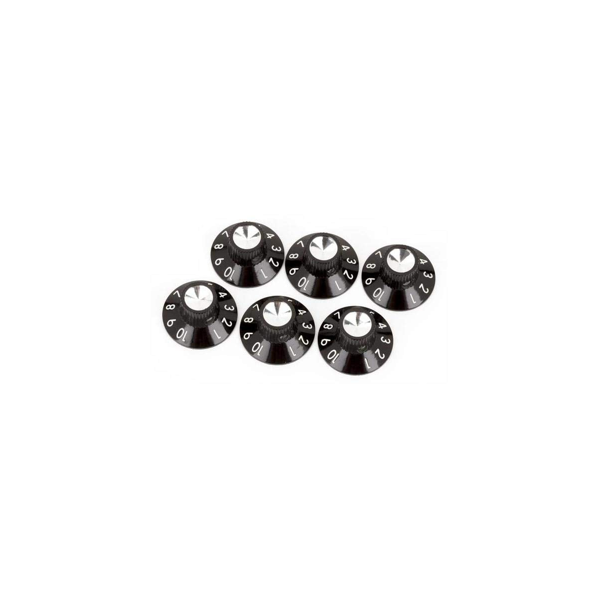 Fender Pure Vintage Skirted Amp Knobs, Black (Pack Of 6)