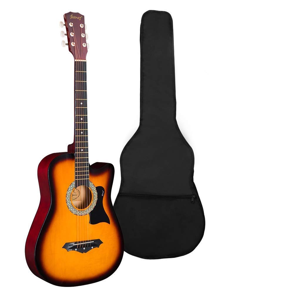Juarez 96.52 Cm (38 Inch) Acoustic Guitar With Dual Action Truss Rod, Jrz38C-Ctr-3Ts Bag, Picks, Allen Key, Extra String Set, 3T