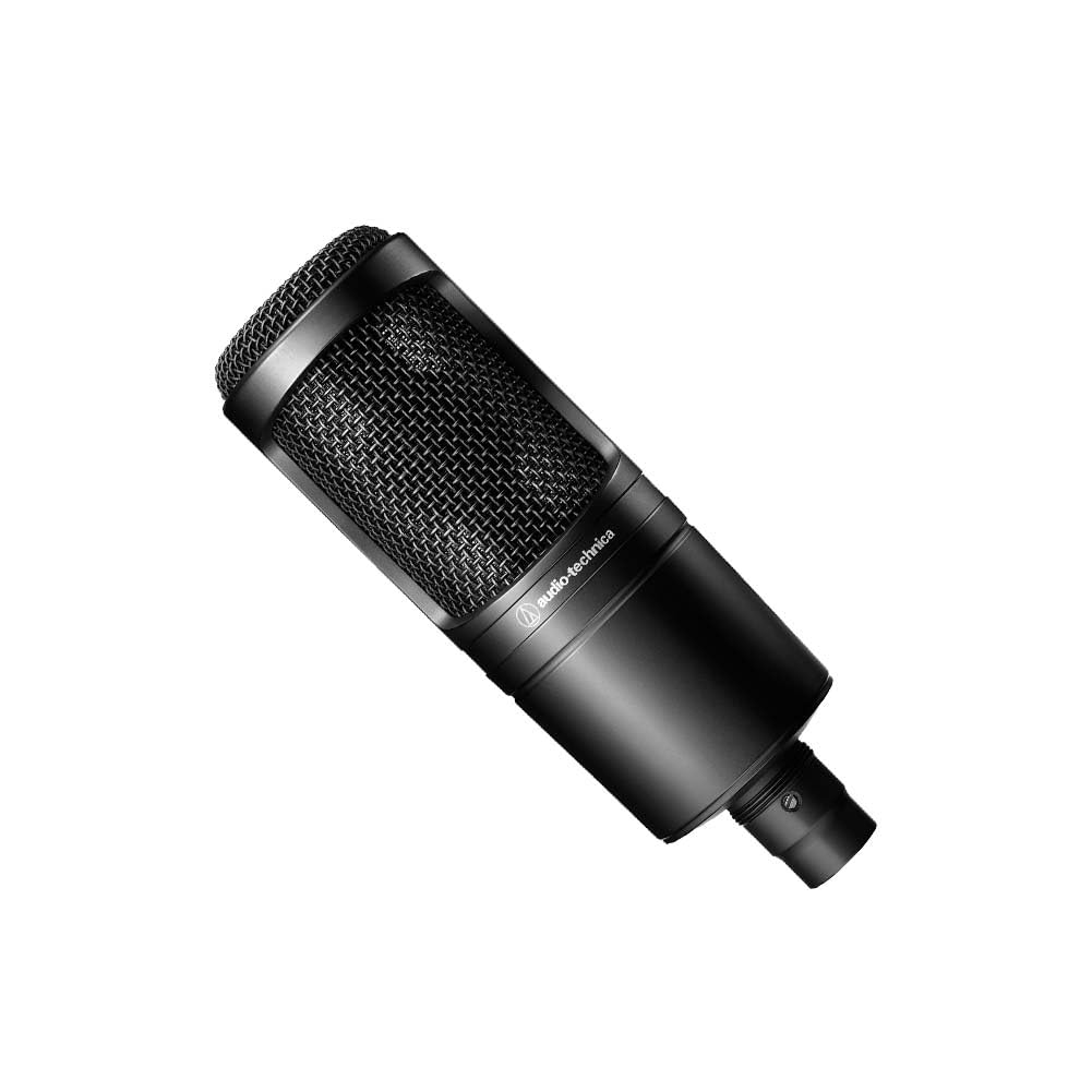 Audio-Technica Microphone AT2020 Pro Cardioid Capacitor, Black,Large, XLR