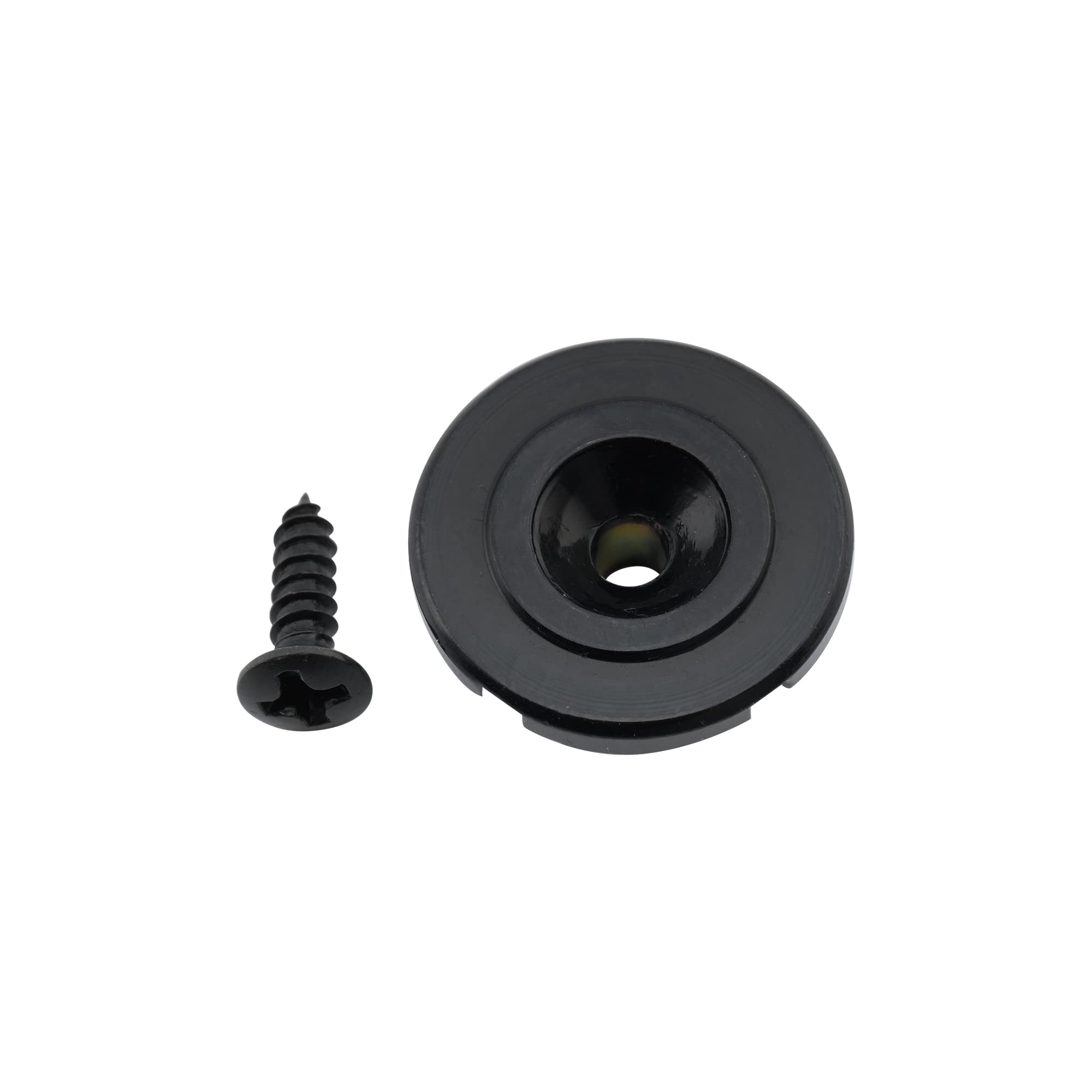 Musiclily Pro 19Mm Steel Vintage Round Bass String Tree String Guide Retainer For Fender Precision Jazz Bass Electric Bass, Blac