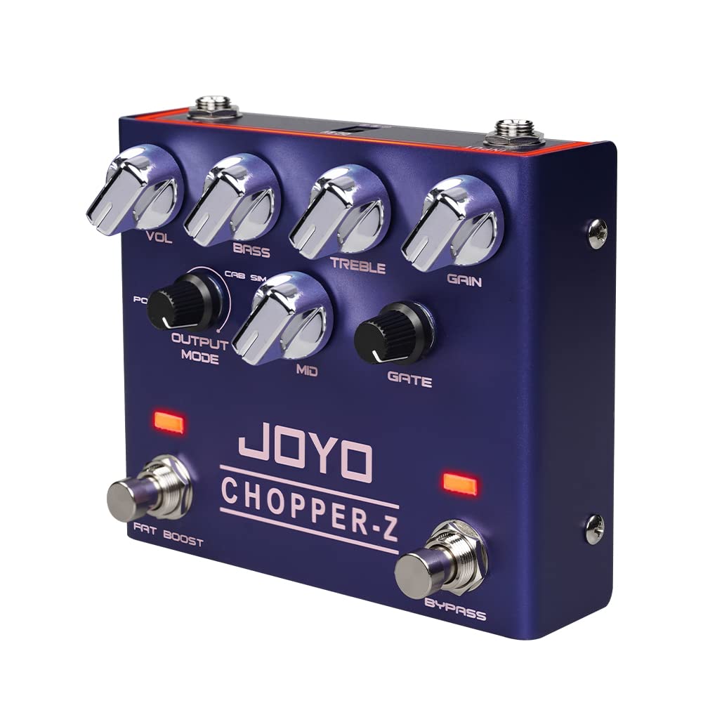Joyo Distortion Effect Pedal Modern Metal Tone High Gain Amp Simulators All-In-One Pedal With 3 Band Eq For Electric Guitar (Cho