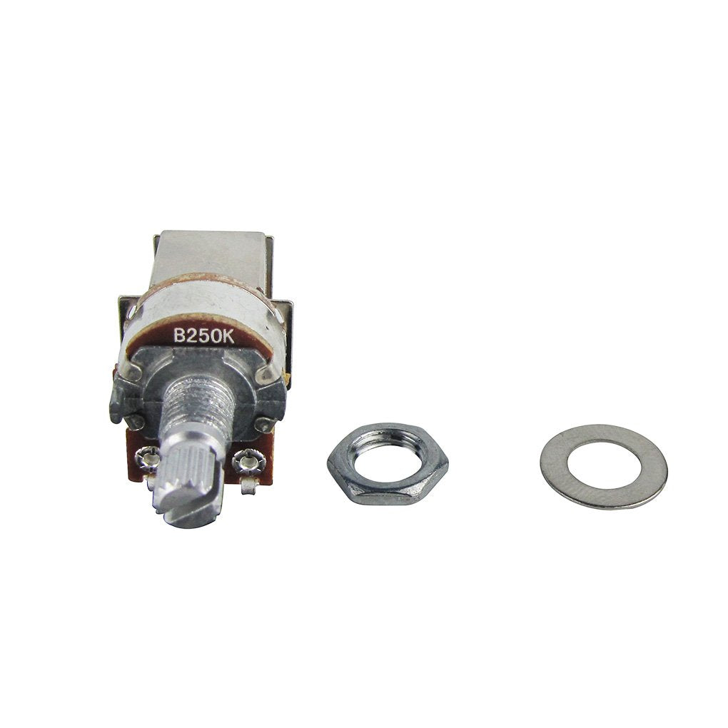 FLEOR 2pcs Push Pull Guitar Pots 18mm Split Shaft B250K Linear Taper Potentiometers