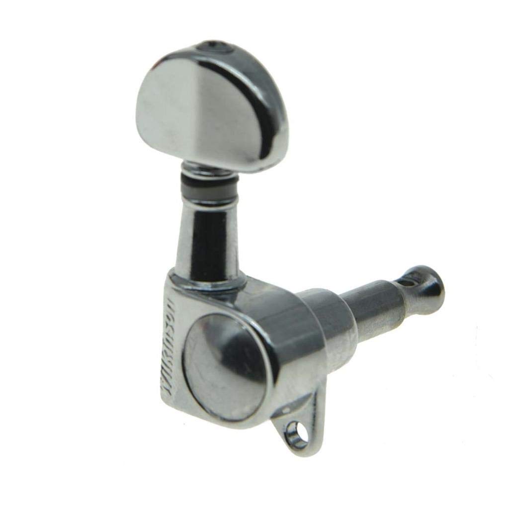 Wilkinson 3x3 ROTO Style Guitar Tuners Tuning Keys Pegs Guitar Machine Heads for Les Paul or Acoustic Guitars Chrome