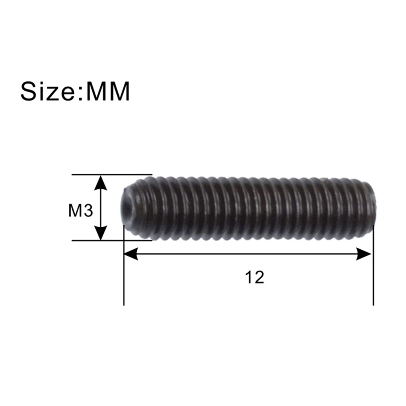 SAPHUE 12 Pack Electric Guitar Saddle Bridge Hexagon Screw suit for Tremolo Systems Electric Bass Guitar Music Instrument Parts