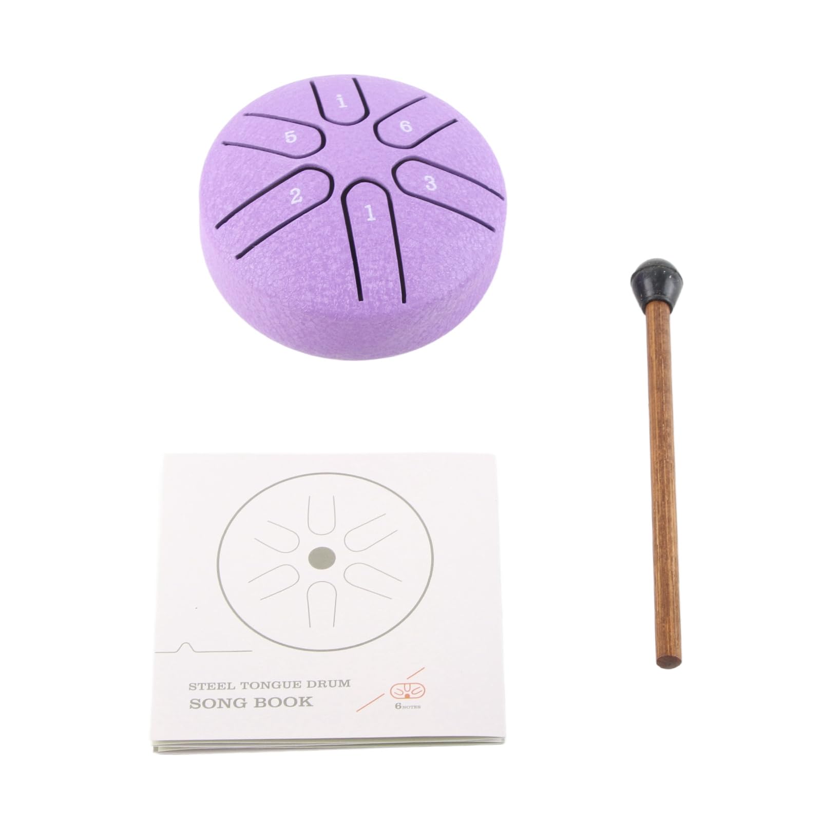LiebeWH Steel Tongue Drum Mini Handpan Drum with Drumstick 6 Note Percussion Instrument for Beginners and Experienced Musicians 