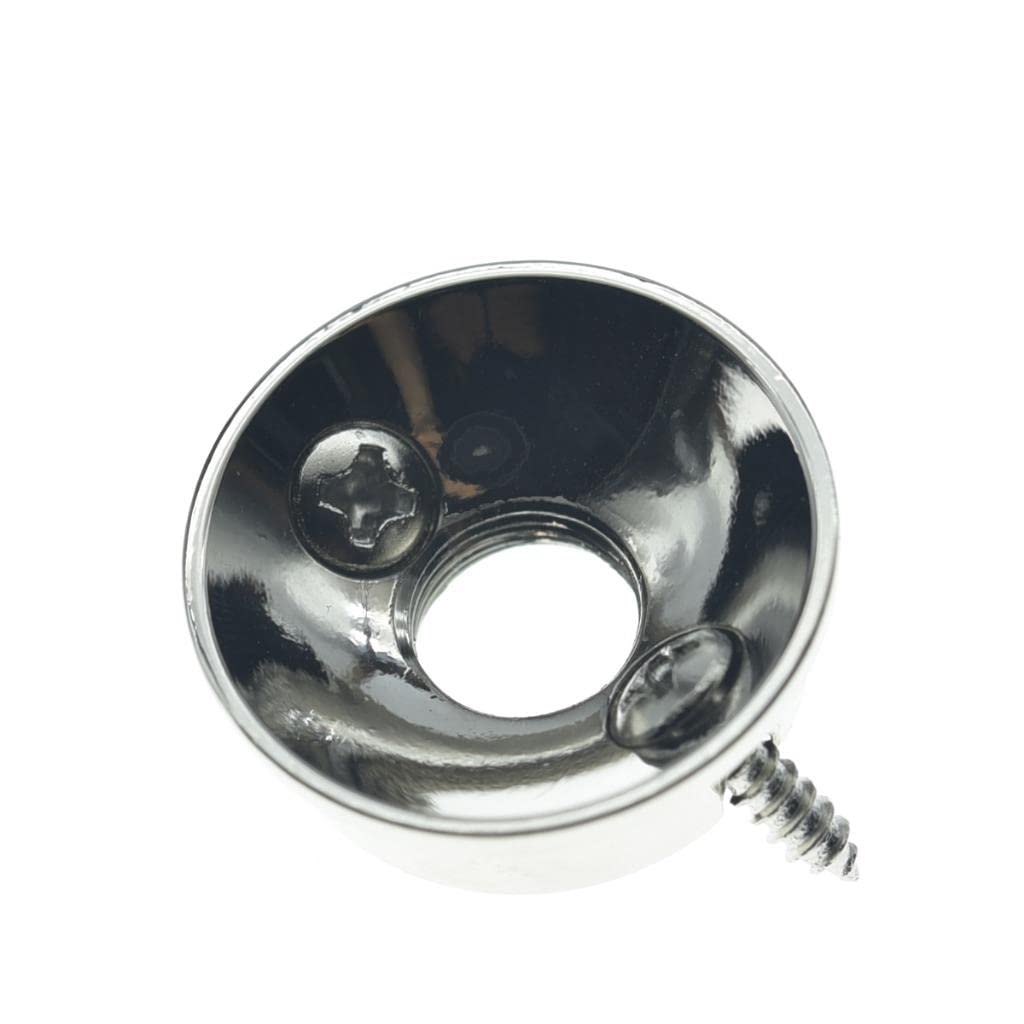 KAISH Nickel Brass Metric Electric Guitar Jackplate Electrosocket Jack Plate for FD Import Style Tele/Telecaster