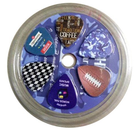 Creanoso Guitar Picks for Dad Men Him (12-Pack) Hero Design Medium Gauge Celluloid- Premium Music Gifts & Guitar Accessories for