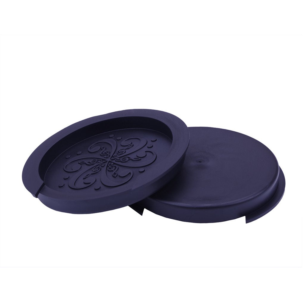 Guitar Soundhole Cover, 4 inch Sound hole Rubber Cover for Acoustic Guitar (Black)