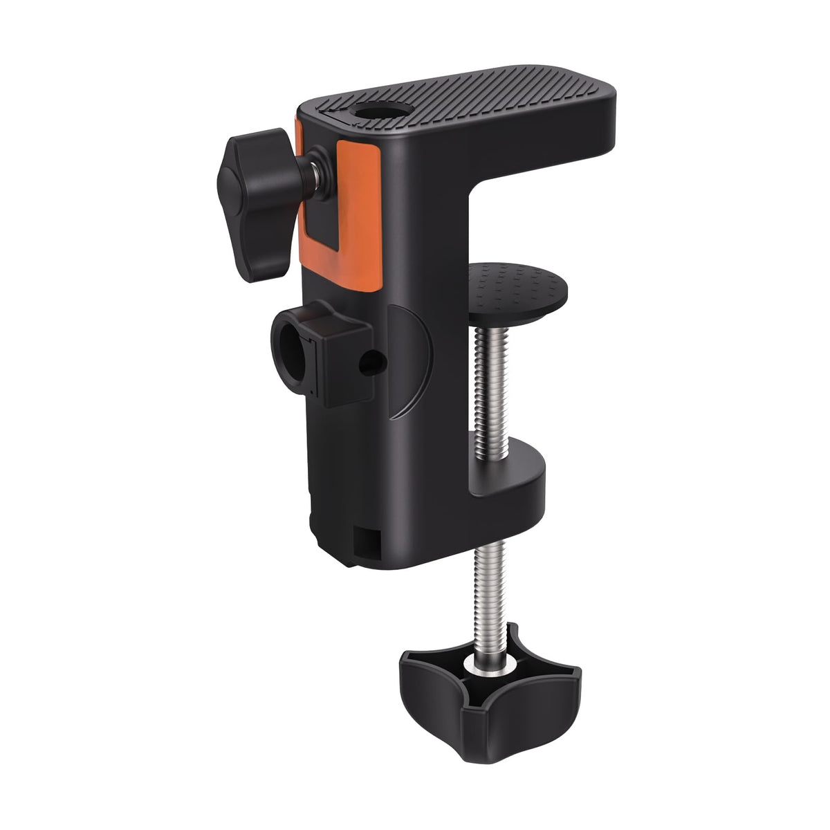 Lilanzo Table Clamp Mount For Microphone Stand, 2-In-1 Mic Boom Arm Clamp Table C Clip For Desktop Overhead Camera Tripod Mic St