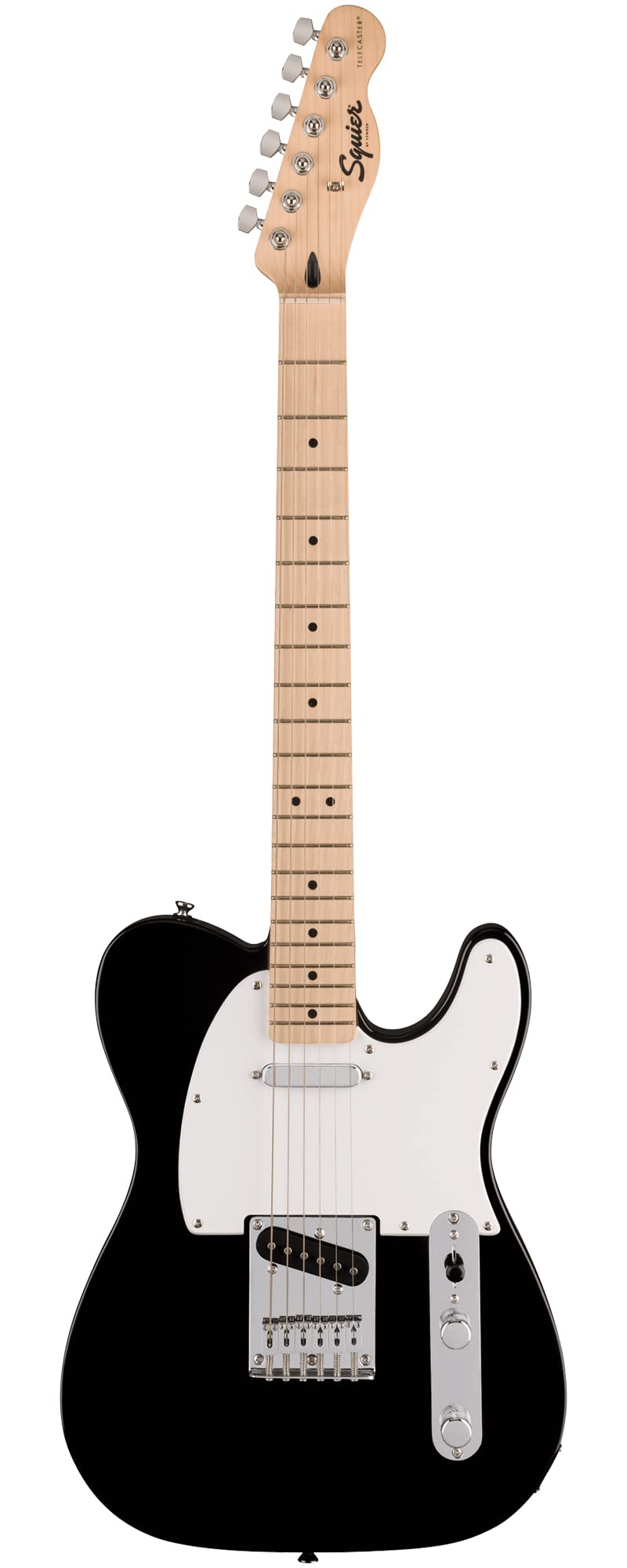 Fender Squier Sonic Telecaster - Black Bundle with Amp, Tuner, Strap, Cable, Picks, and Austin Bazaar Guitar DVD