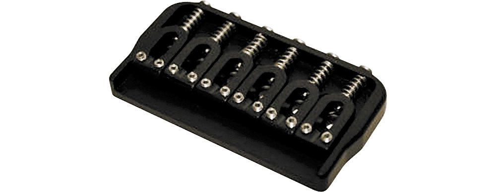 Hipshot 6-String Us Fixed Guitar Bridge .125 Black