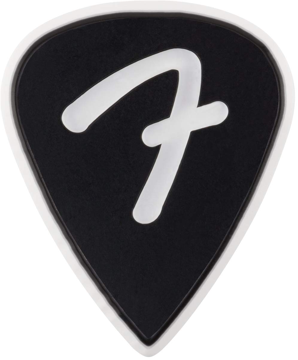 Fender F Grip Guitar Picks 351 Shape, Black, 3-Pack