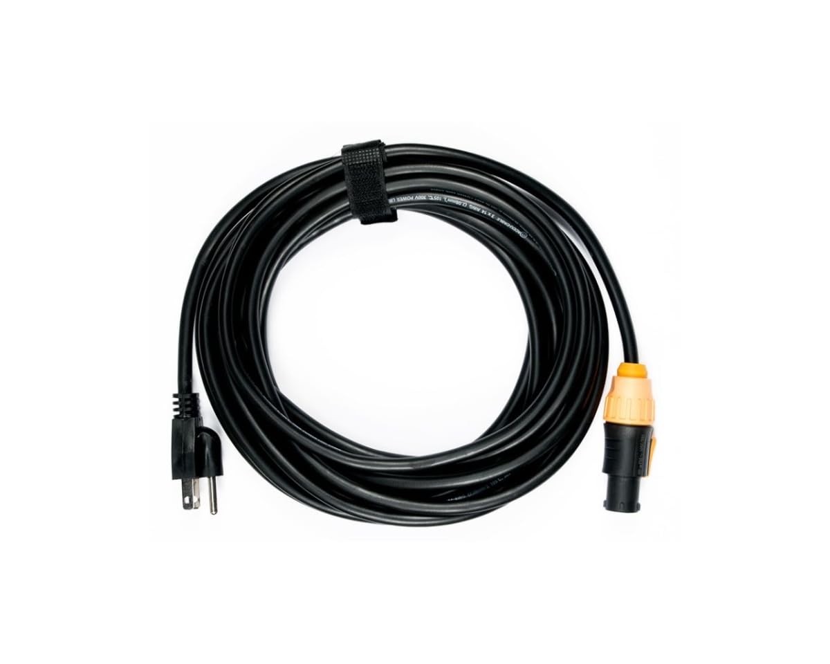 Accu-Cable SIP1MPC25 Outdoor 25 Power Twist Lock To 3-Prong Edison Plug Cable
