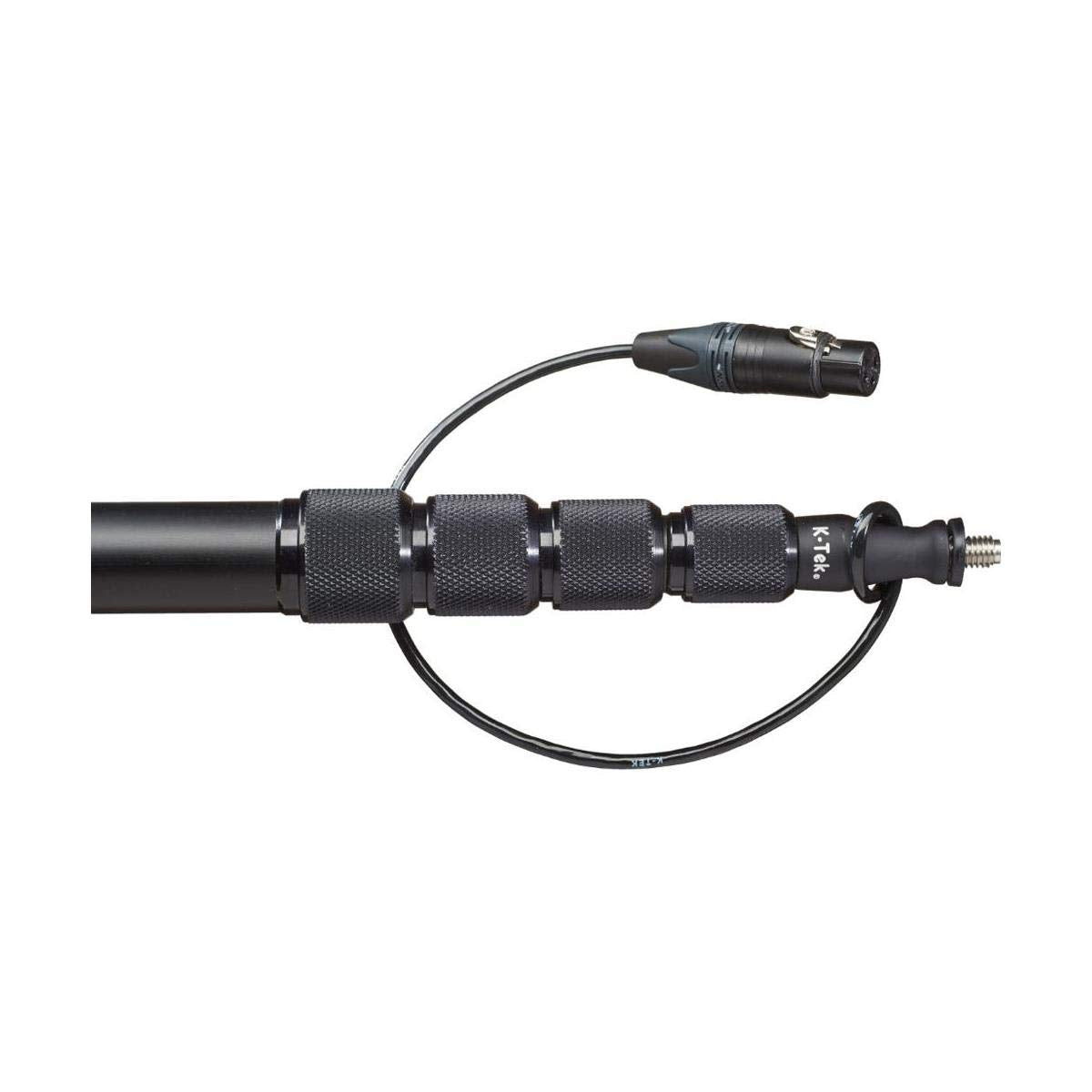 KE110CCR - K-Tek Avalon Aluminum Boompole Coiled Cable, Male XLR Side Exit, 5-Section