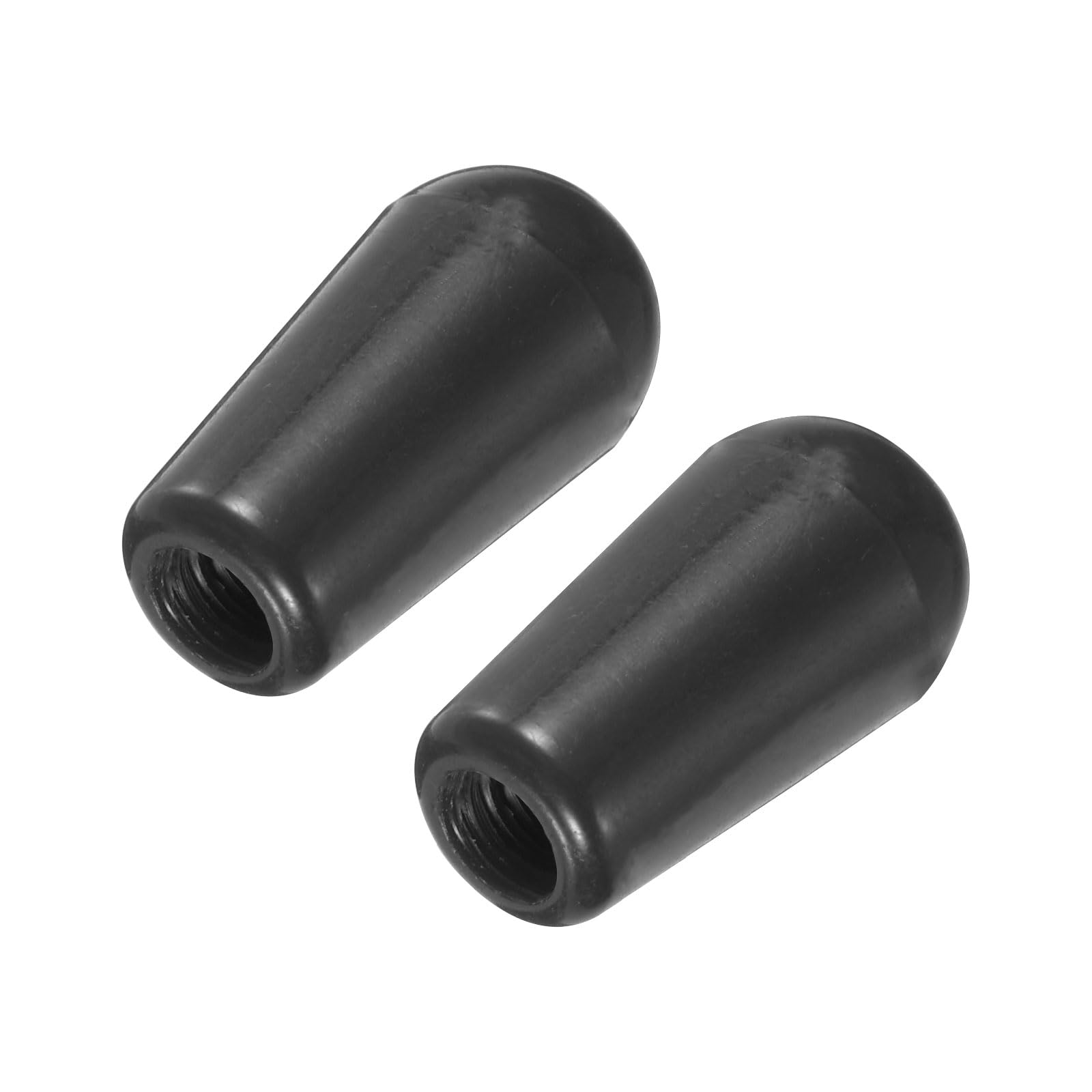 Meccanixity 2Pcs Lp Guitar 3 Way Pickup Switch Tip Thread M3.5 Plastic Toggle Switch Knobs Cap For Lp Electric Guitar, Black