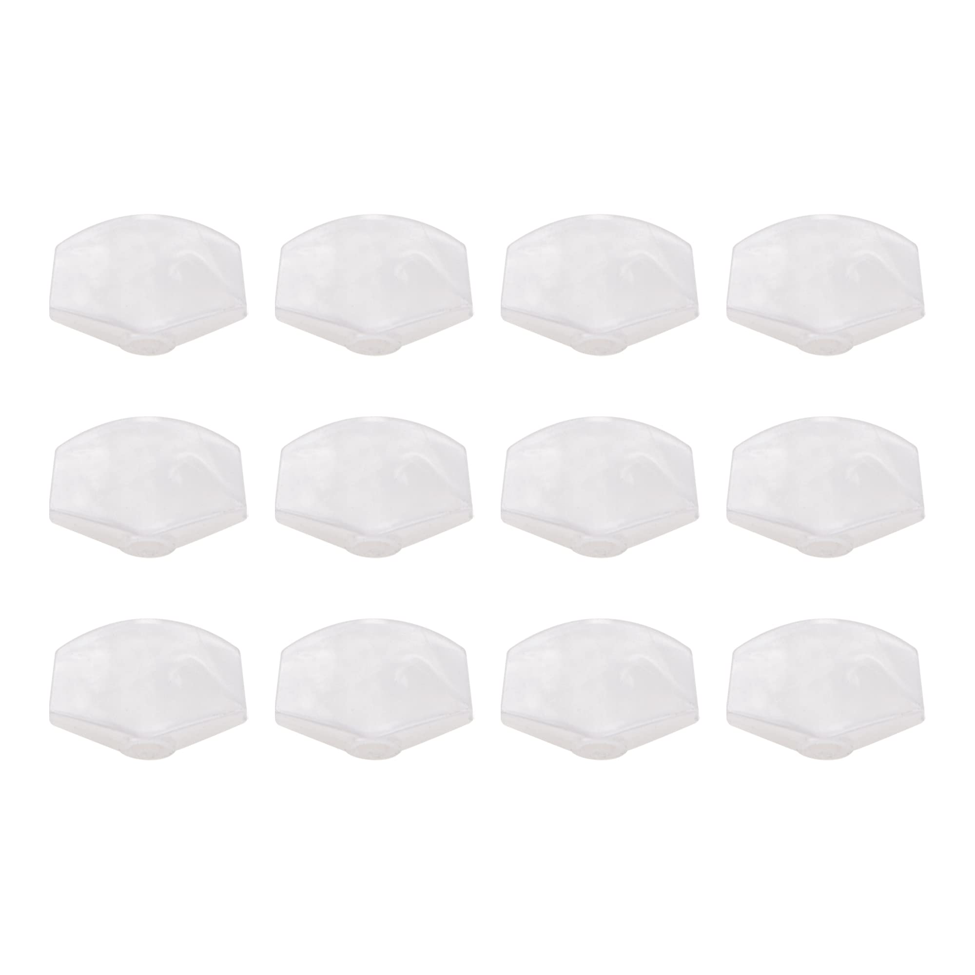 12Pcs Yootones Guitar Tuner Machine Head Buttons Tuning Key Square Buttons Compatible With Guitar Accessories (White Pearl)