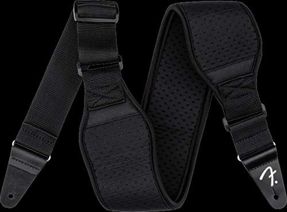 Fender Swell Neoprene Guitar Strap, Guitar Accessories, 3in, Black