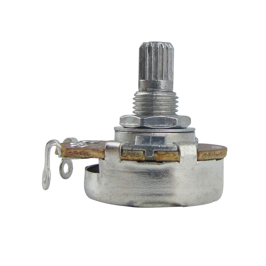 FLEOR 4pcs Full Size 15mm Shaft Guitar Tone Pot B250K Linear Taper Potentiometer with Bayonet