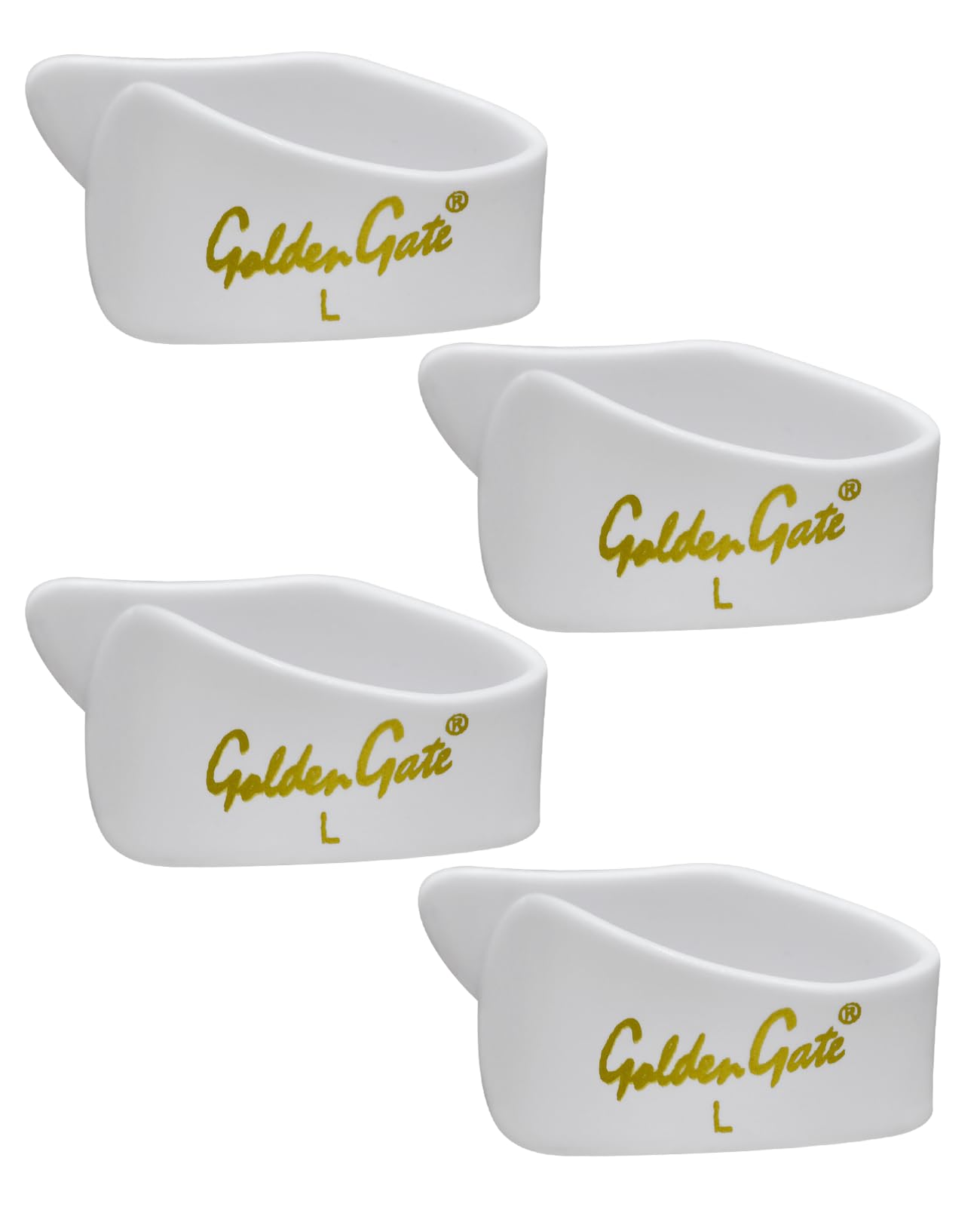 Golden Gate Gp-4W-4Pk Thumb Picks - White - Large - 4 Pack