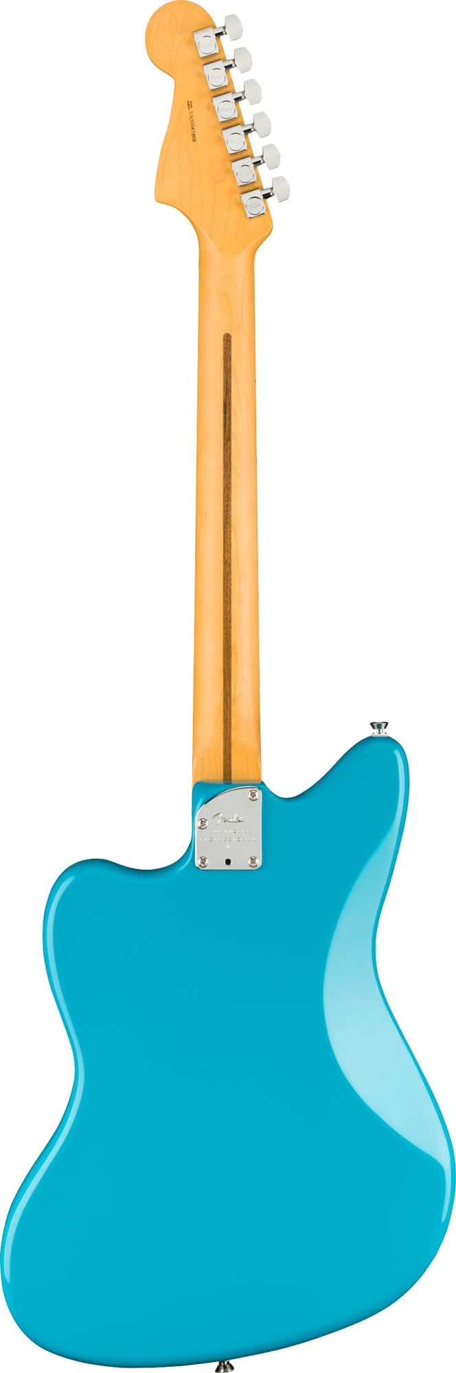 Fender American Professional II Jazzmaster - Miami Blue Bundle with Case, Strap, Cable, and Guitar Cleaning Kit