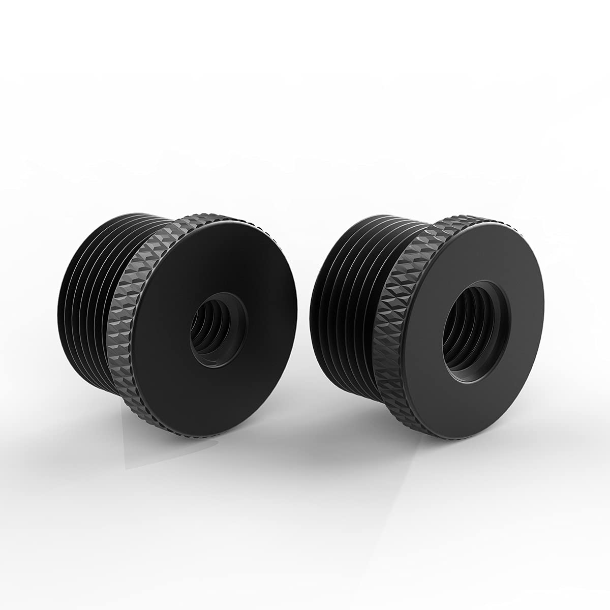 Donuts Mic Stand Adapter 5/8 to 1/4 and 5/8 to 3/8 Adapter Combo Pack Mic Thread Screw Adapter Microphone Stand Adapter to Tripo