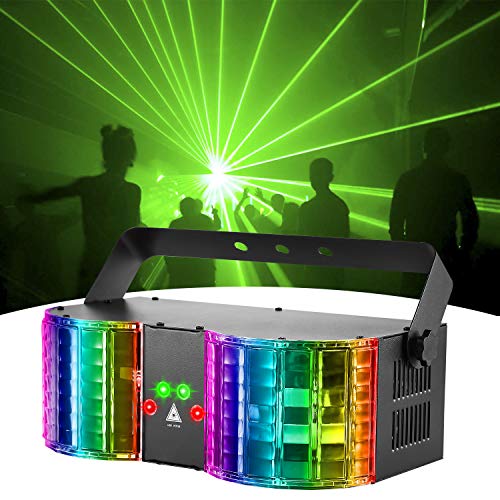 Dj Lights For Parties, Bsyun Rgb Led Butterfly Disco Dj Lights With Sound Activated Strobe Effect For Indoor Parties (12 X 15 X