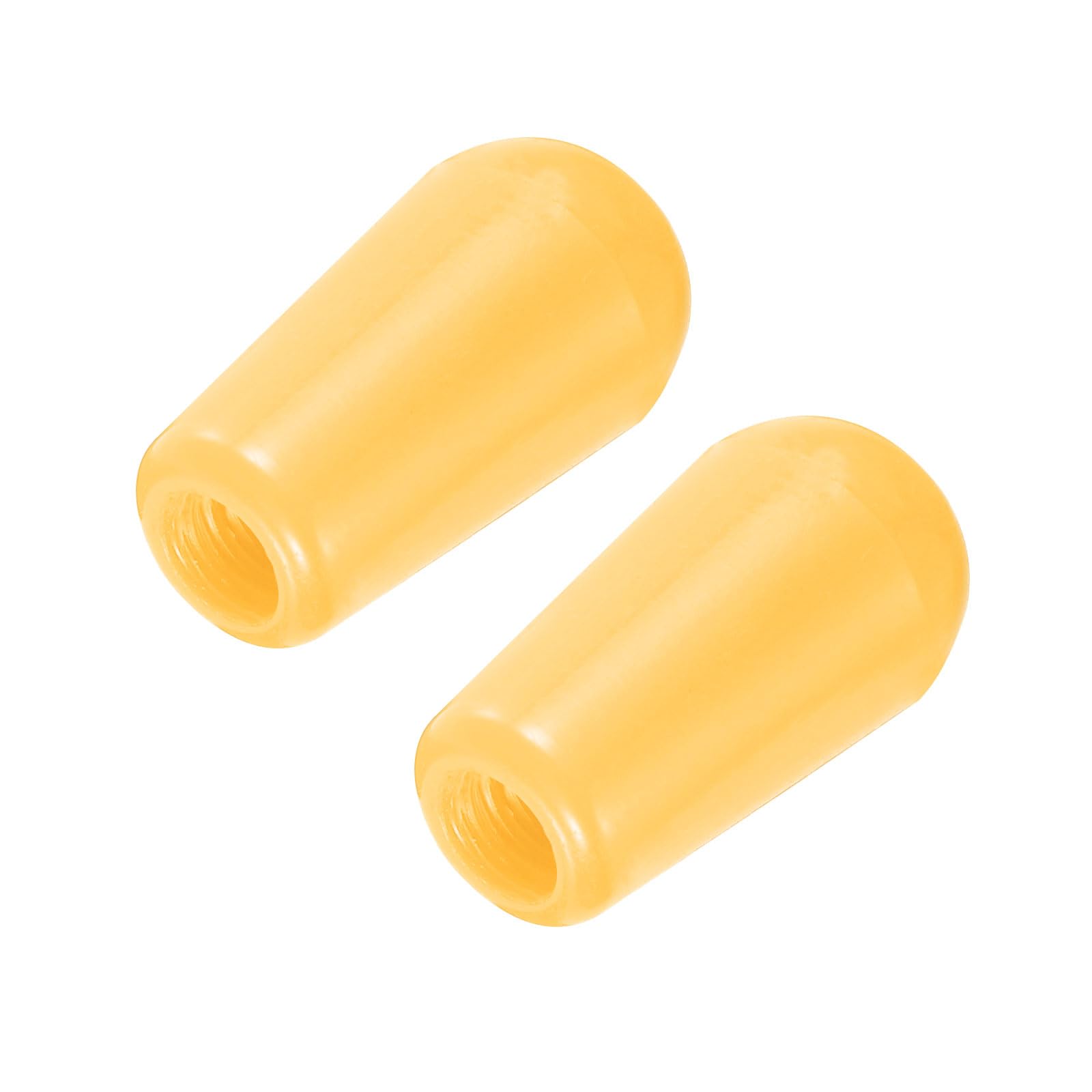 Meccanixity 2Pcs Guitar 3 Way Pickup Switch Tip M4 Plastic Toggle Switch Knobs For Lp Electric Guitar, Yellow