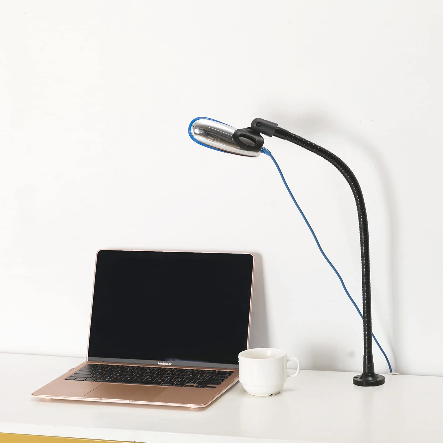 Gooseneck Microphone Arm with 3/8male ,Flexible Gooseneck Mic Stand16inch ,Heavy Duty Holding Black 1Pack