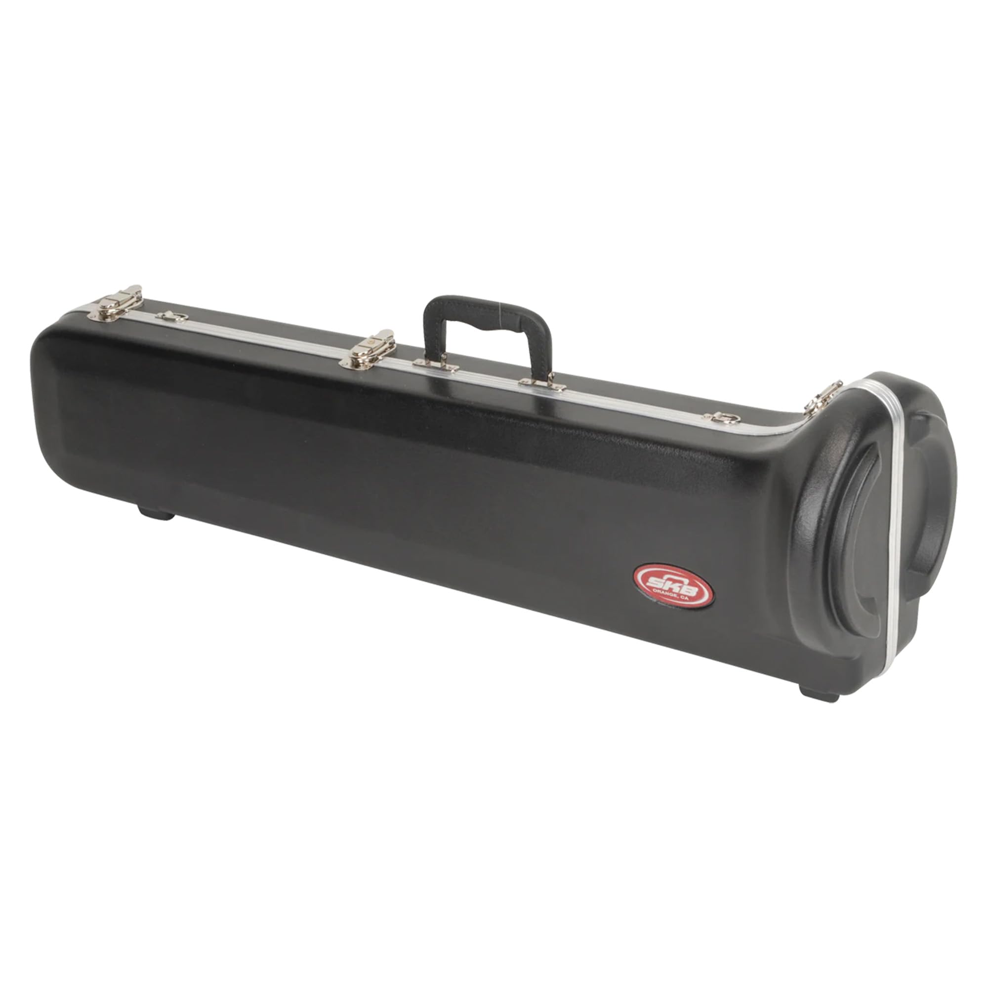 SKB Hardshell Travel Case for Small Bore Straight Tenor Trombones, Hard Exterior Instrument Case with Plush-Lined Interior Stora