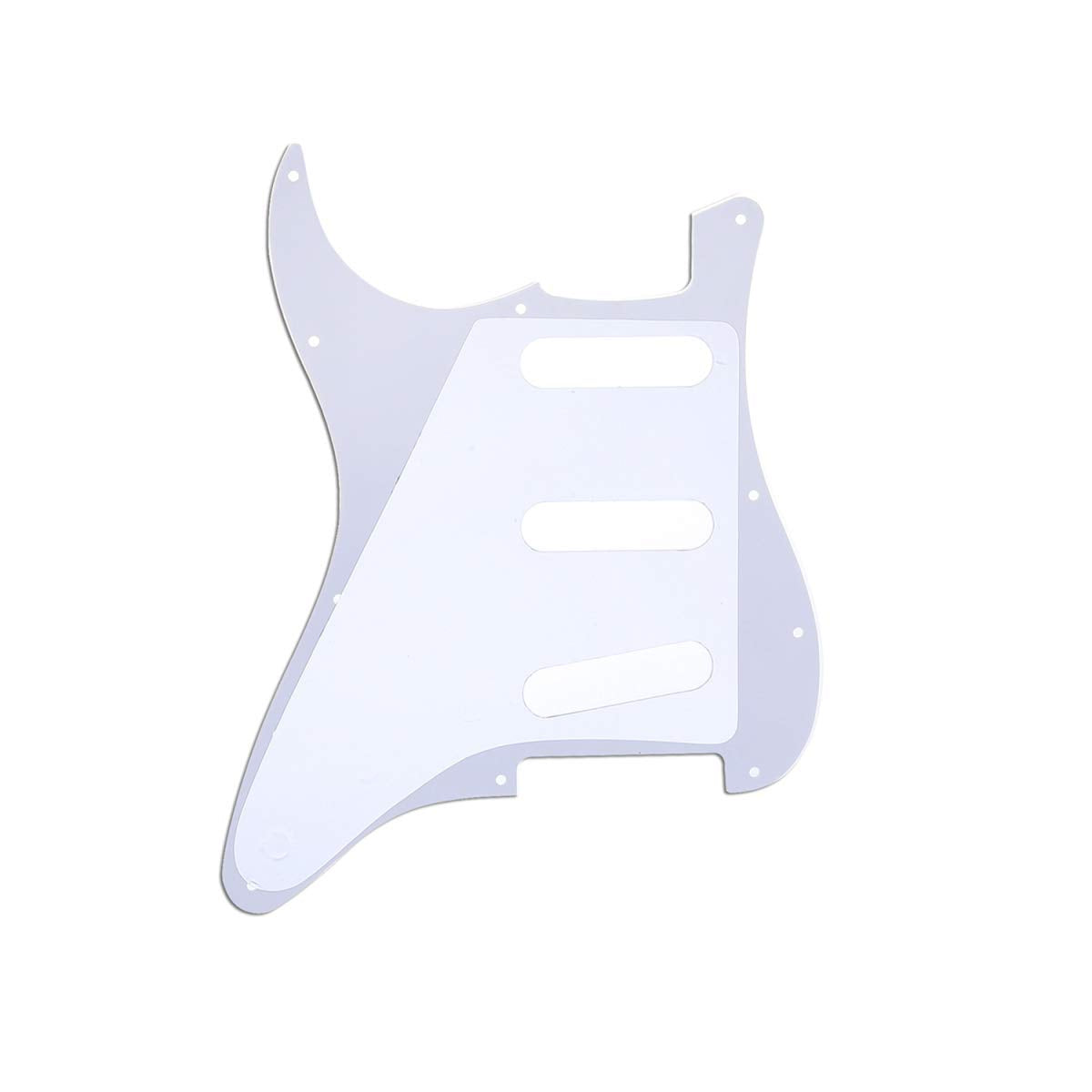 Musiclily 11 Hole SSS Guitar Strat Pickguard Scratch Plate for Fender USA/Mexican Made Standard Stratocaster Modern Style Guitar