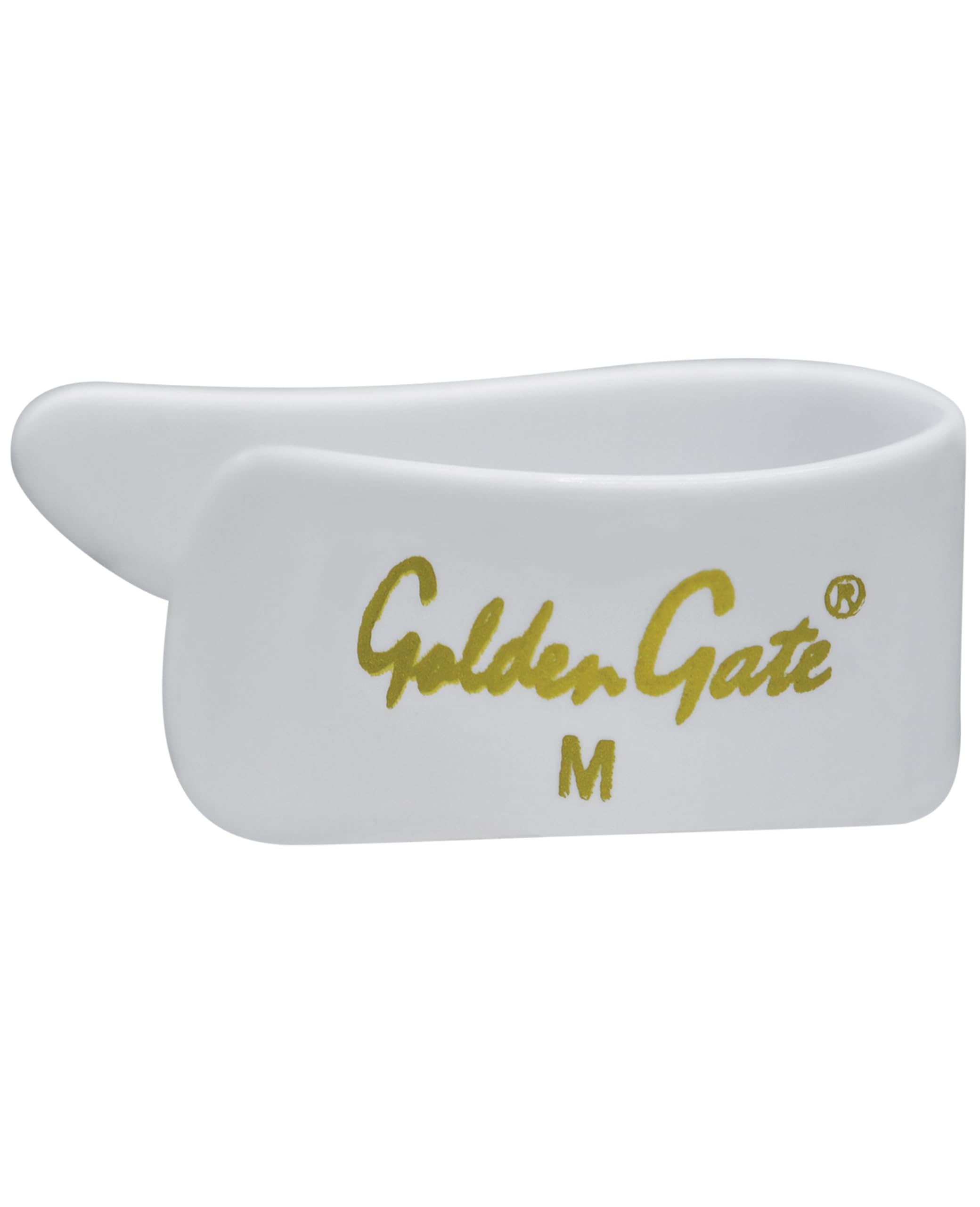 Golden Gate GP1-3W Thumb & Finger Pick Pack - Stainless Steel/White - Medium