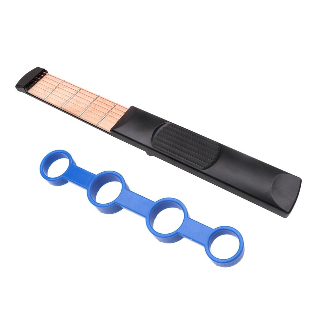 MERISHOPP6 Fret Pocket Acoustic Guitar Blue Trainer Finger Exerciser Practice Tools|Musical Instruments & Gear|Guitars & Basses|