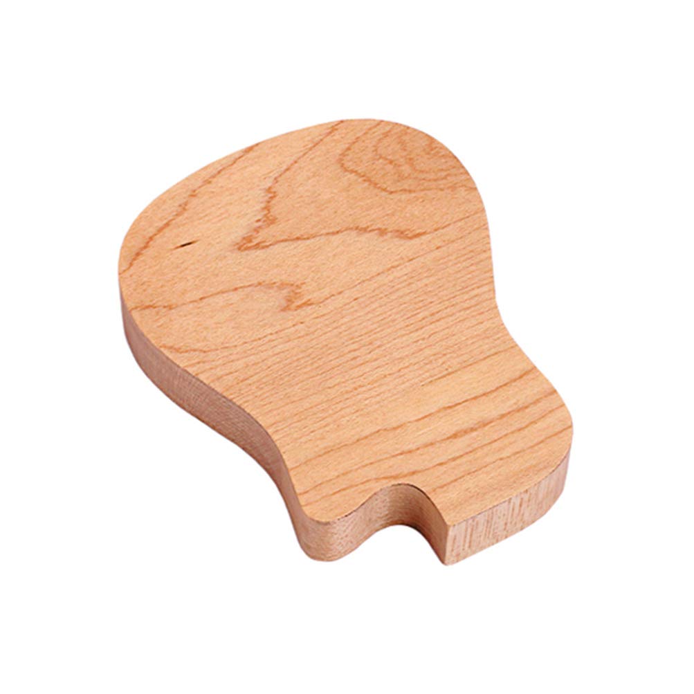 ARTIBETTER Guitar Wood Picks Box Guitar Shaped Guitar Pick Storage Plectrum Container for Guitar Standard Picks Home Small Item