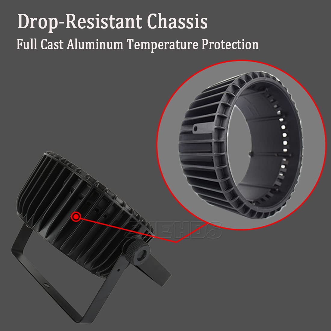 SHEHDS Par Can Lights LED 18x12W Stage Lights RGBW 4in1 Wash/Strobe Effect DJ Lights DMX512 Uplights Aluminum Shell with Sound A