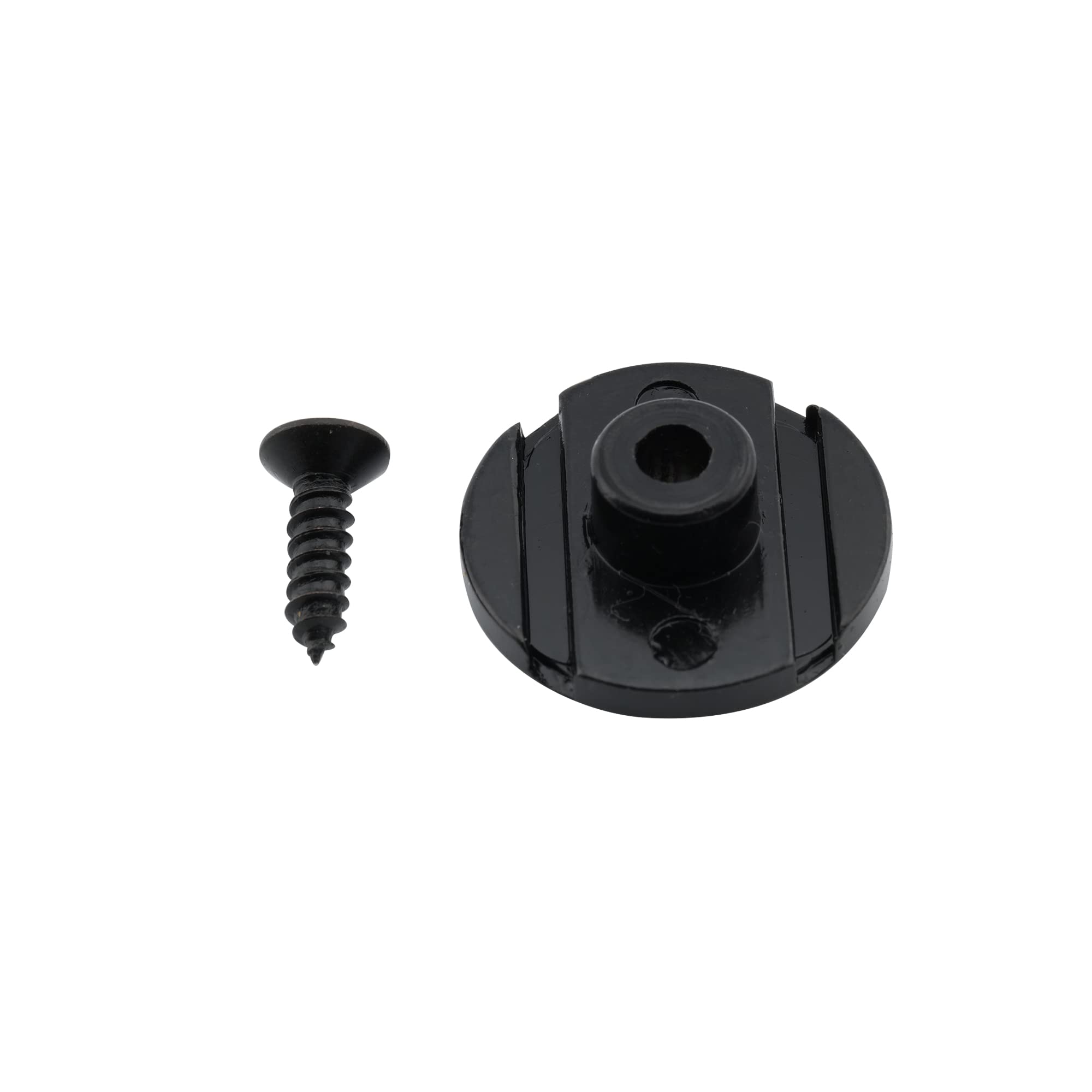 Musiclily Pro 19mm Steel Vintage Round Bass String Tree String Guide Retainer for Fender Precision Jazz Bass Electric Bass, Blac