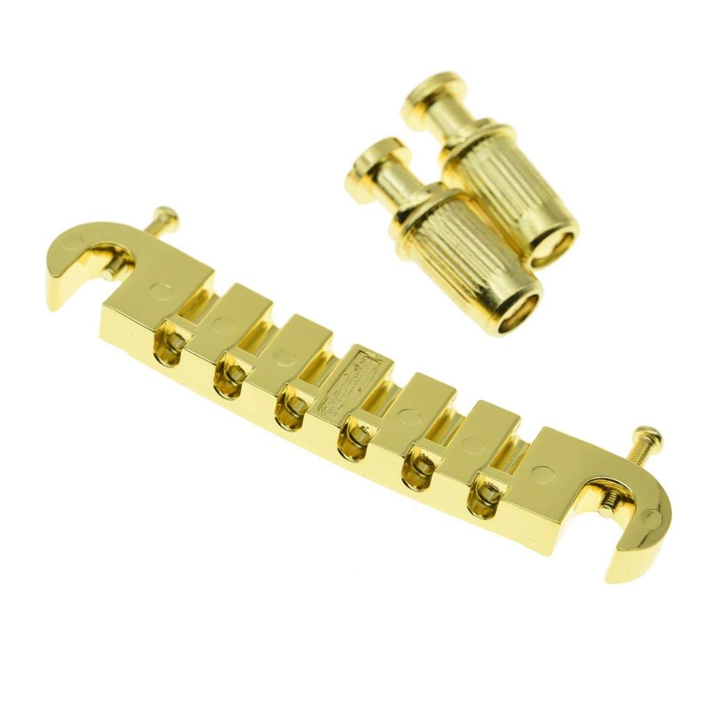 Electric Guitar Wrap Around Bridge Tailpiece for Les Paul LP Junior Gold