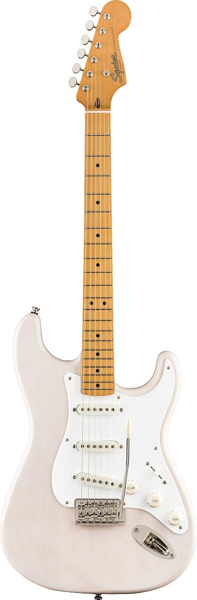 Squier Classic Vibe 50s Stratocaster Electric Guitar, with 2-Year Warranty, White Blonde, Maple Fingerboard