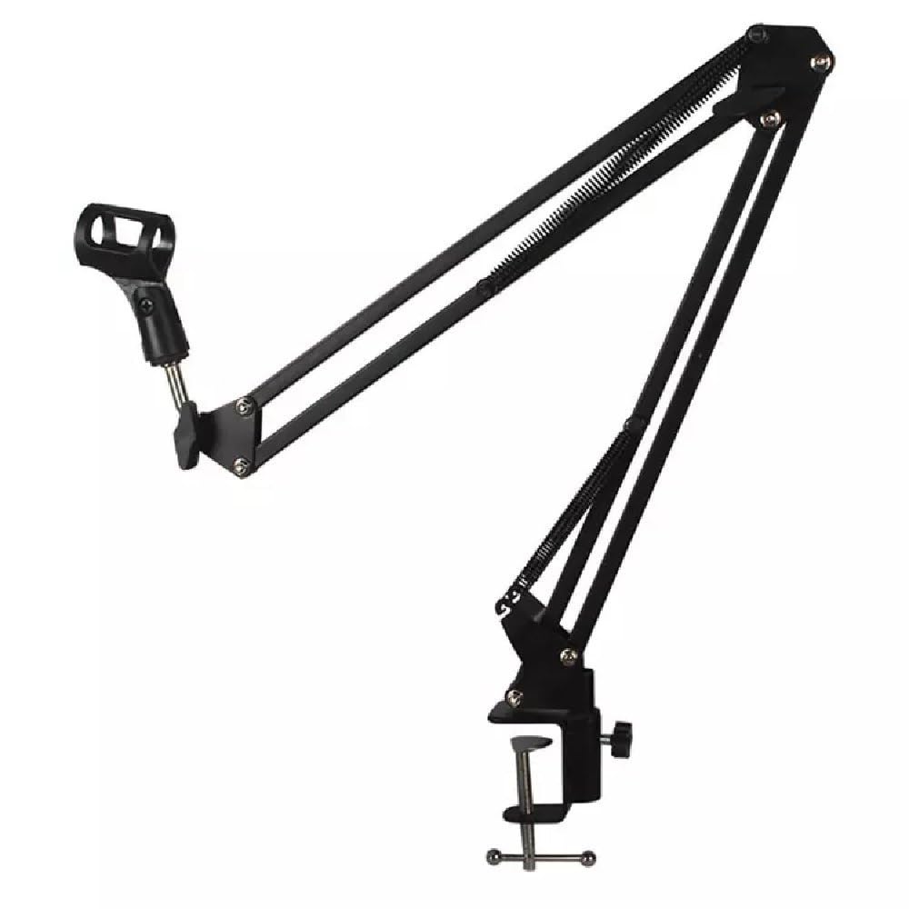 Techtest Condenser Mic Stand For Singing Broadcasting Live Stream Microphone Scissor Suspension Boom Arm Microphone Gaming Mic S