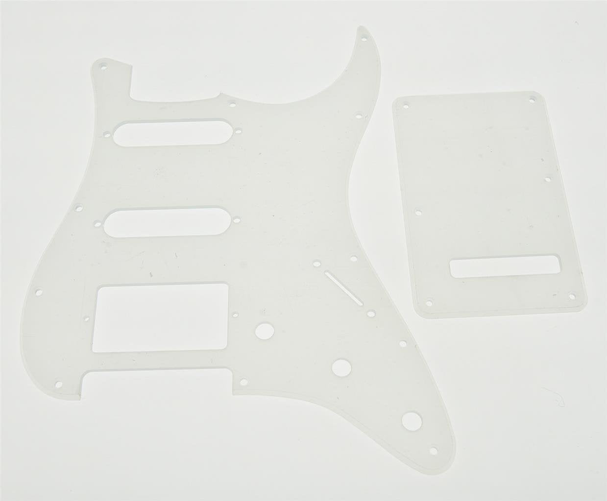 Kaish Clear 11 Hole Ststrat Style Pickguard Hss Pick Guard With St Back Plate Tremolo Trem Cover For Stratocasterstrat Made In U