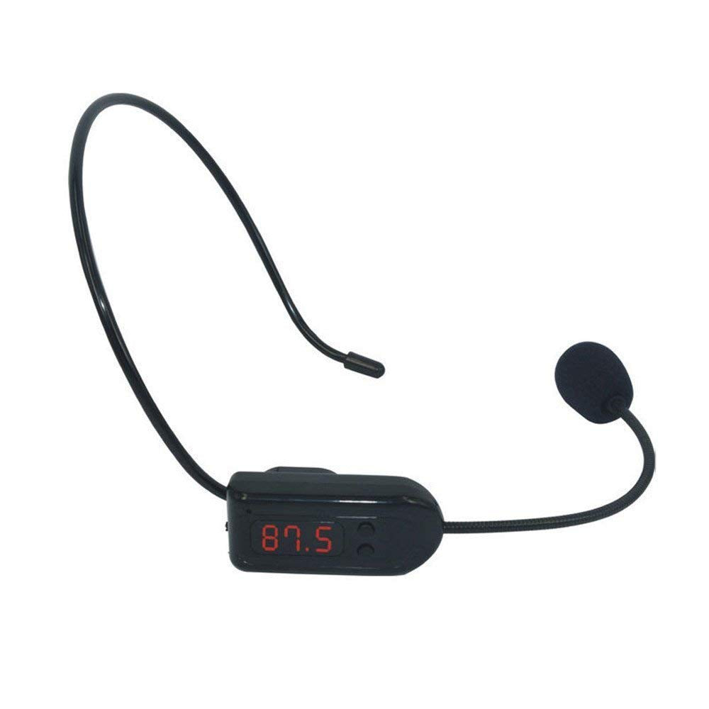 Tikeda Wireless Fm Condenser Microphone Headset, Hands-Free With Rechargeable Battery, Megaphone Mic For Voice Amplifier, Church