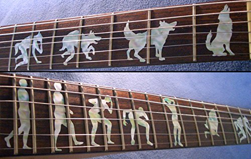 Jockomo Metallica WEREWOLF Werewolf Guitar Inlay Sticker