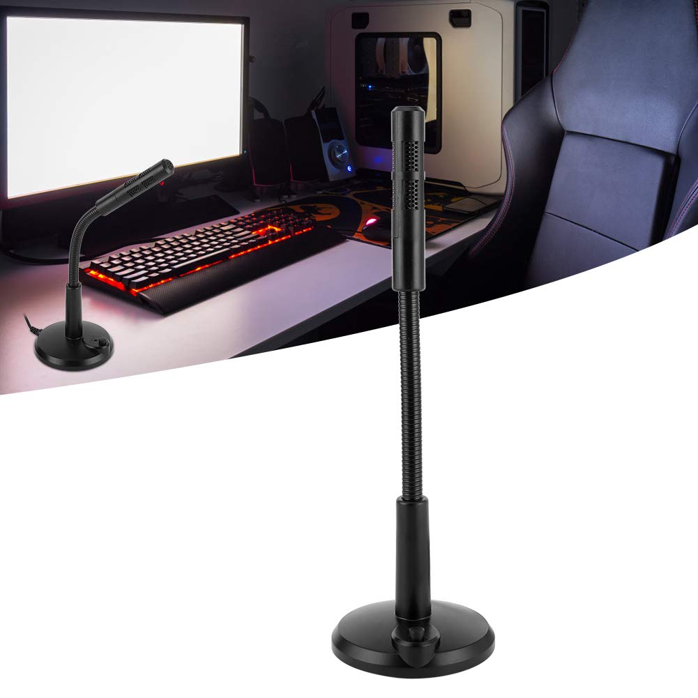 TeamSky USB Microphone,Computer Microphone,Plug and Play Adjustable Desktop Mic for Networks Chat Singing Gaming,Gaming Mic for 