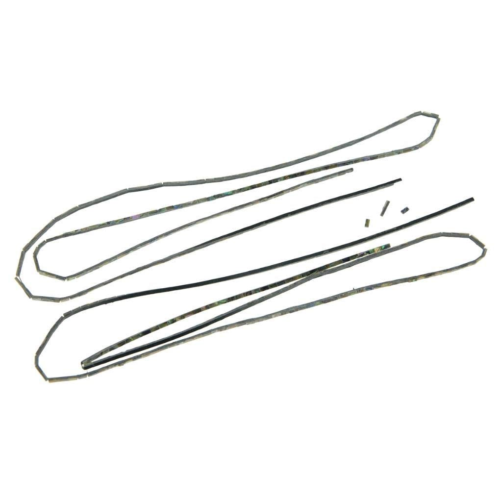 KAISH Pack of 2 Real New Zealand Abalone Shell Binding Purfling Strips for Guitar Ukulele 800mm*2mm*1.5mm