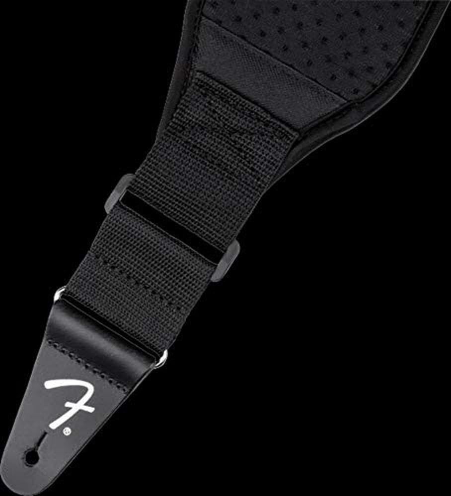 Fender Swell Neoprene Guitar Strap, Guitar Accessories, 3in, Black