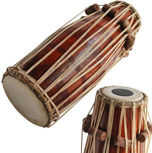 Sai Musical Solid Wood Hm-0114 Hand Made Pakhawaj Brown Color - A Musical Instrument