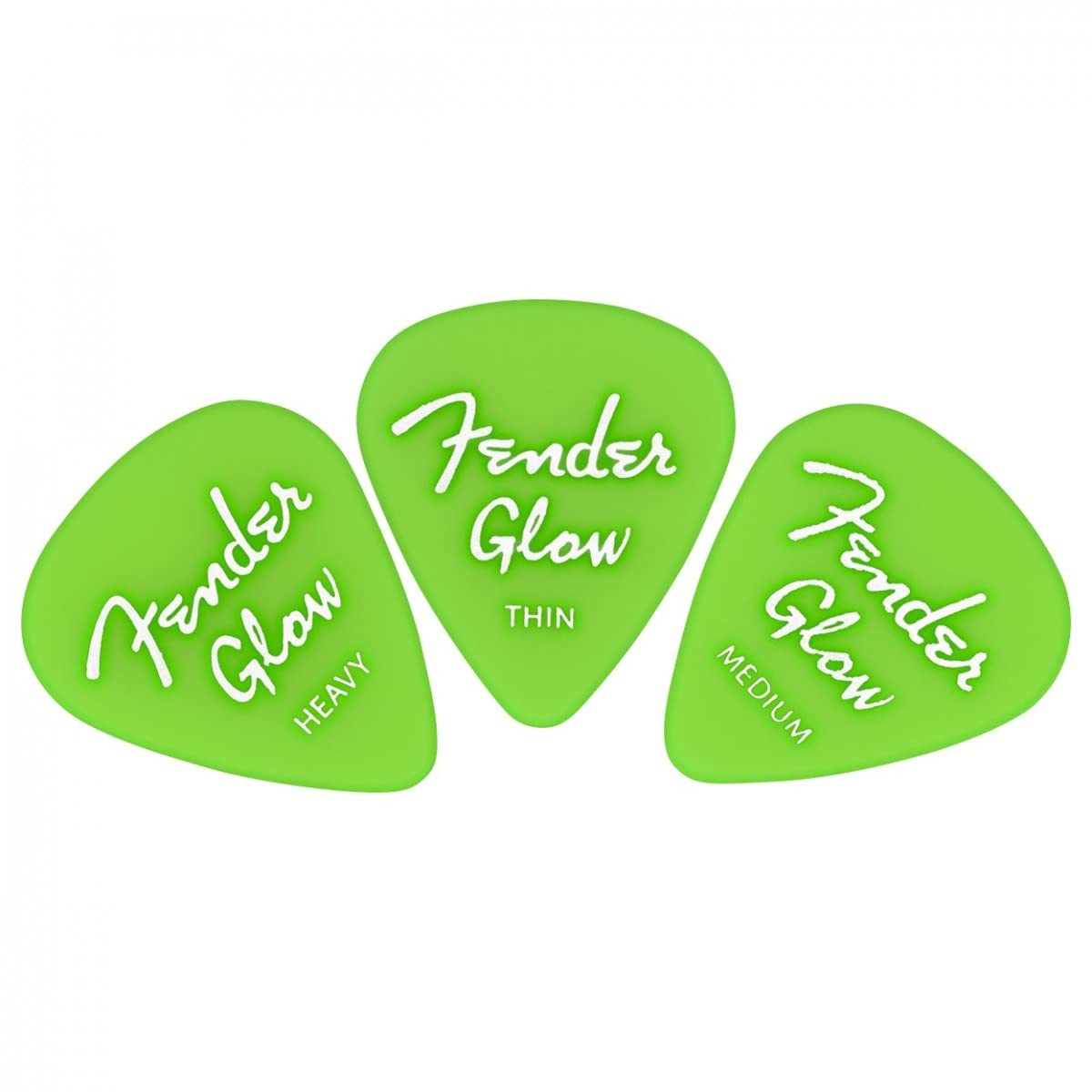 Fender Glow-In-The-Dark Guitar Picks 351 Shape, 12-Pack