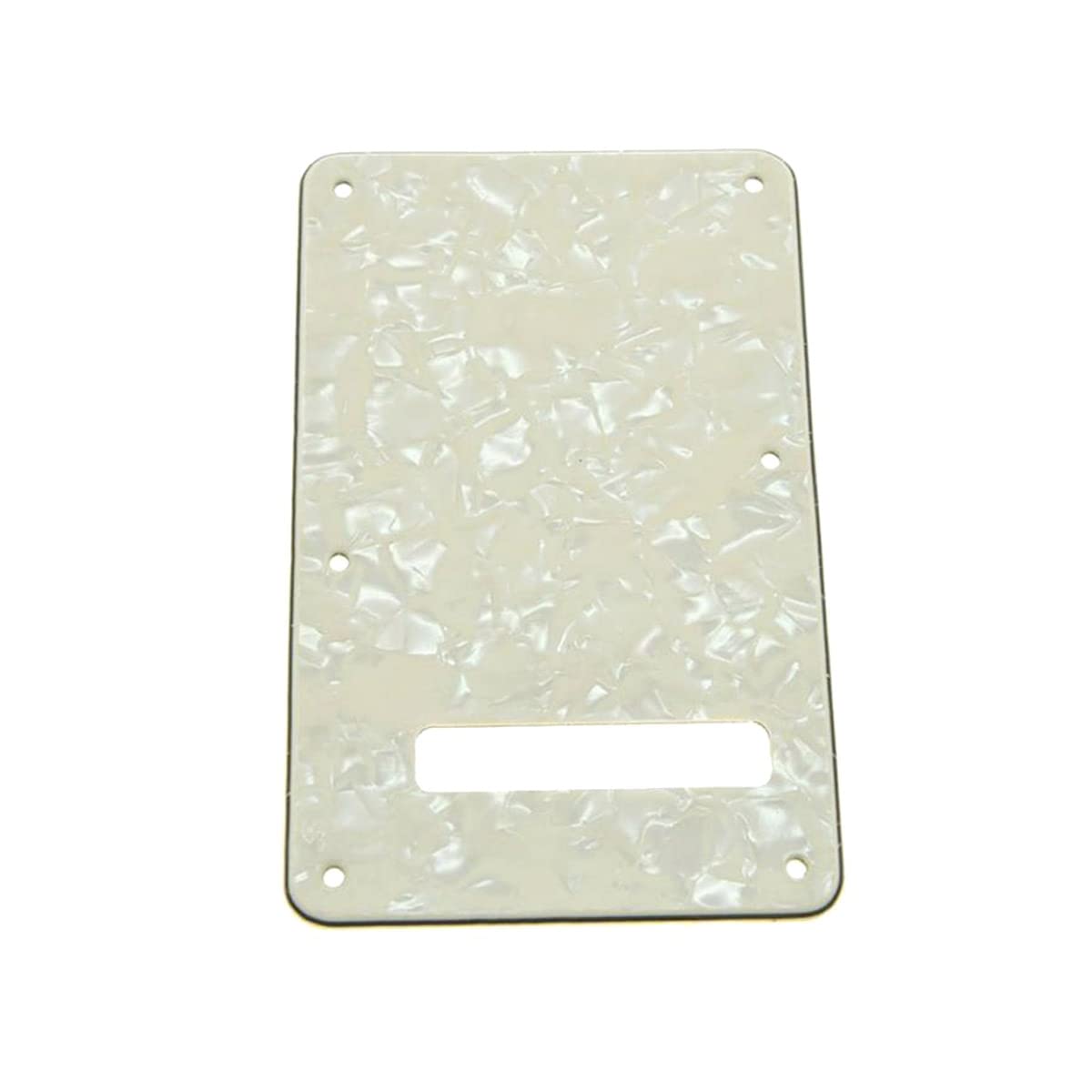 Dopro Strat Guitar Back Plate St Trem Tremolo Cover Fits Usa/Mexican Standard Fender Stratocaster Aged Pearl