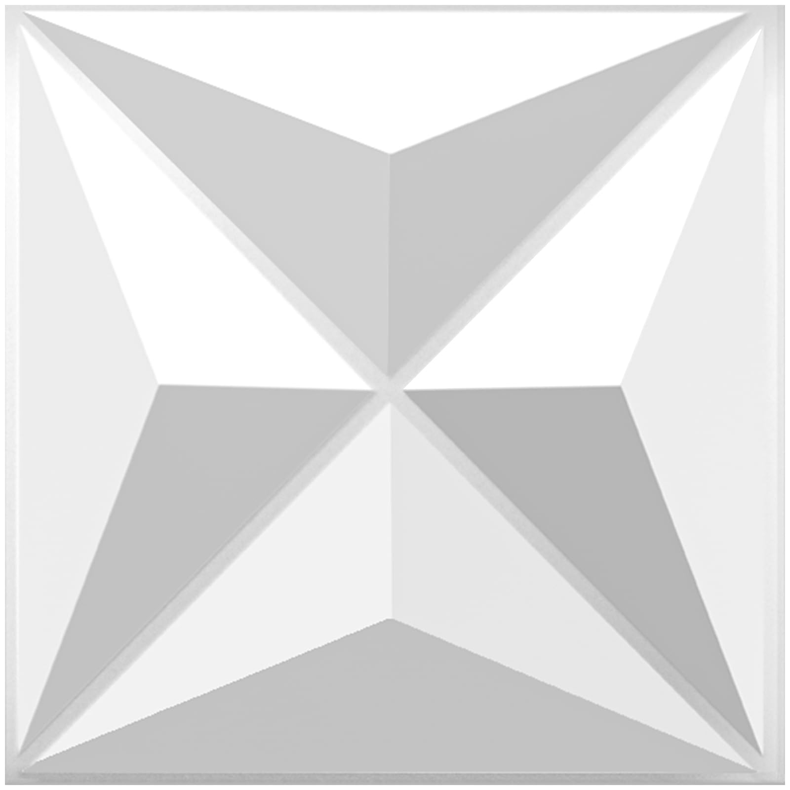 Troystudio Acoustic Sound Diffuser Panels, 12 X 12 X 1 Inches 8 Pcs Pvc Plastic Wall Panel, Recording Studio Acoustical Treatmen